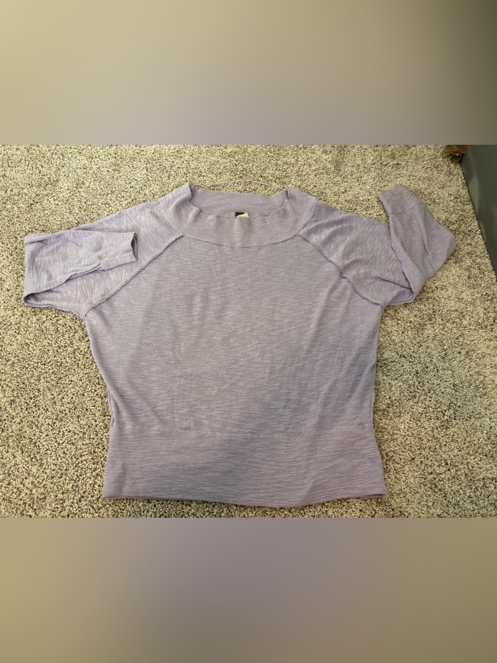 We The Free Lavender Short Sleeve Lightweight Top